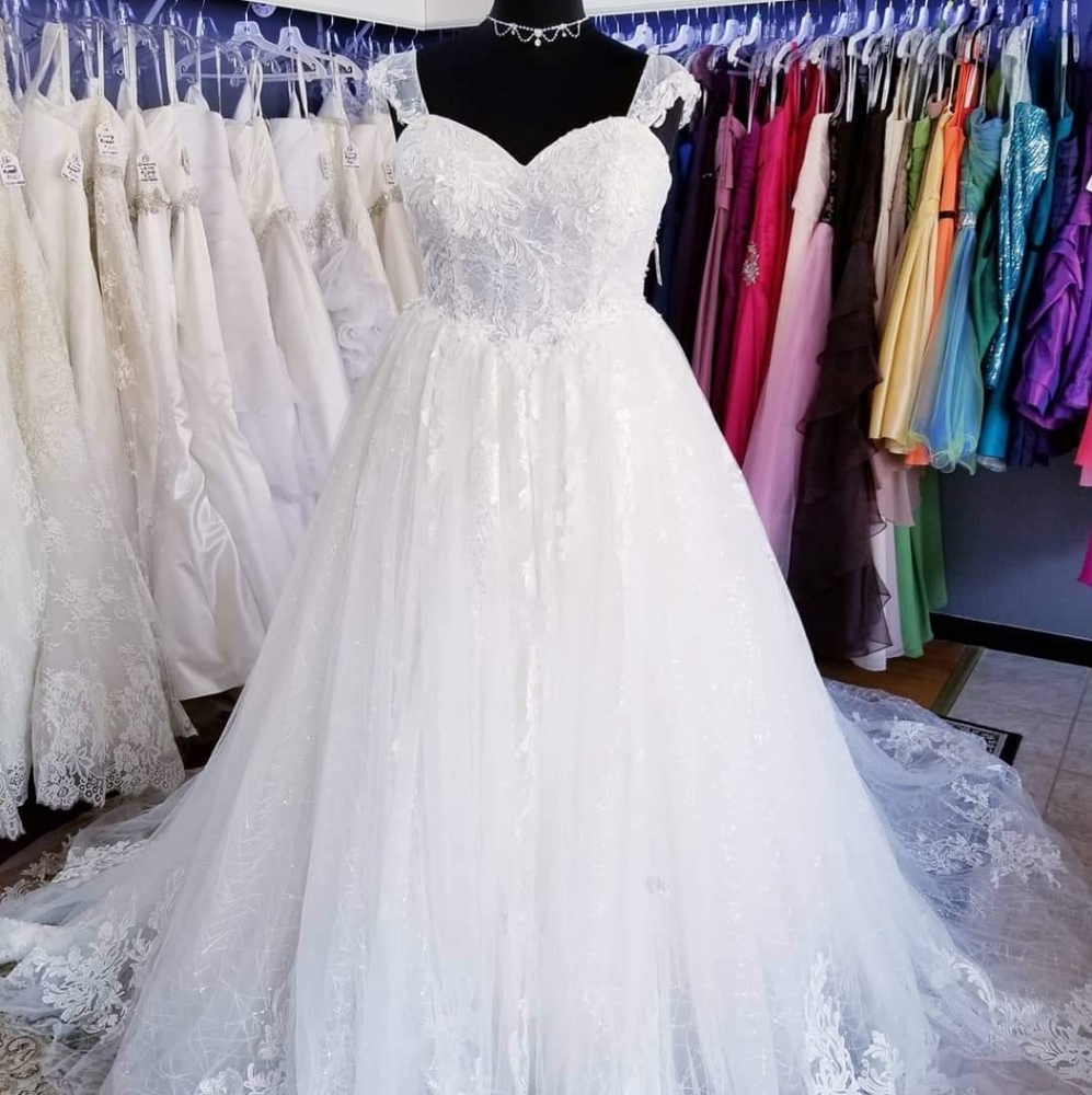 Sophia and Camilla 83117 French Vanilla Ivory 18 Lace Ballgown Wedding Dress